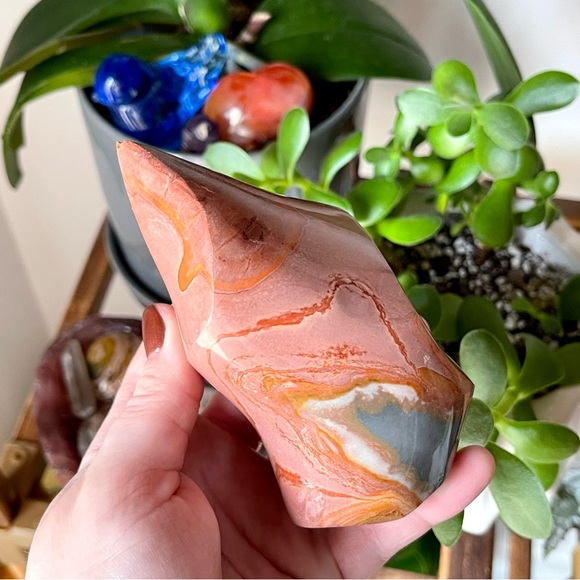 🌊Stunning Ocean Jasper Crystal Flame🌊 - Picture 3 of 7